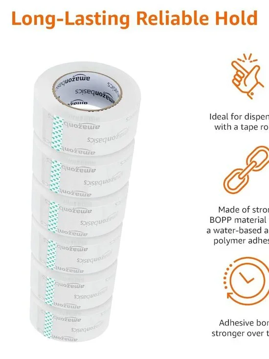 Ultimate 6-Pack Crystal Clear Packing Tape 1.88" x 109 Yards for Secure Sealing - Picture 4 of 9